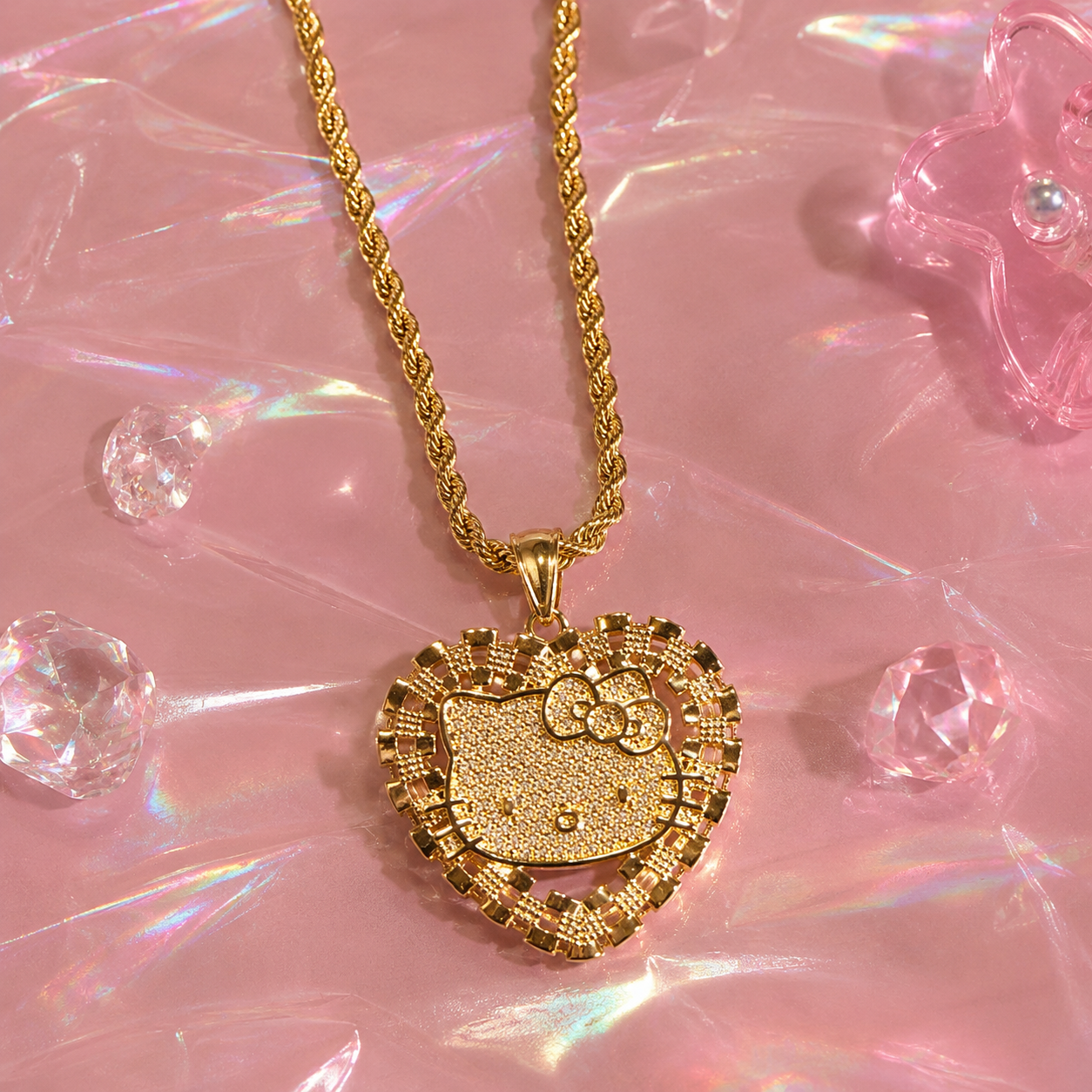 HK Heart Dainty Necklace(Large)