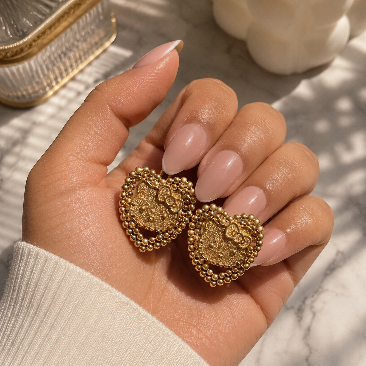 Rolex Hello Kitty Earrings