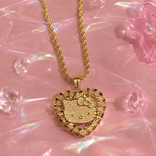 HK Heart Dainty Necklace(Large)