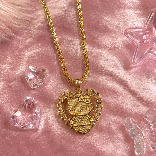 HK full body Heart Dainty Necklace(Large)